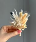 Bräutigam_Boutonniere_Eukalyptus_Beige_2