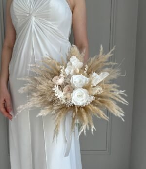 Trockenblumen_Brautstrauß_Schneezauber_3