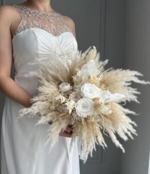 Trockenblumen_Brautstrauß_Schneezauber_7