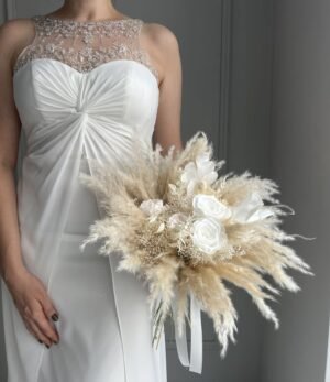 Trockenblumen_Brautstrauß_Schneezauber_8