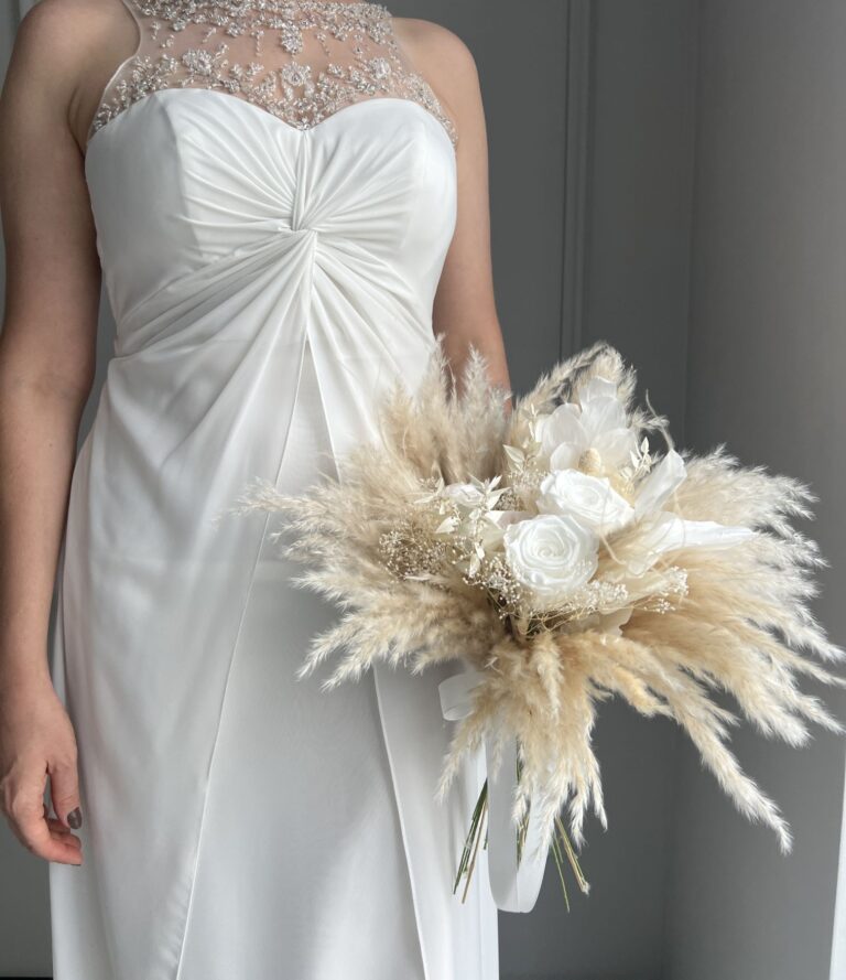 Trockenblumen_Brautstrauß_Schneezauber_9