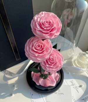 Premium_ewige_rosa_Rosen_im_Glas_4
