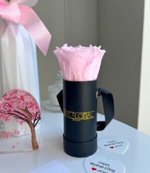 Muttertags-Geschenkset Harmonie Infnity Rosen, Ohrringe, Kerze