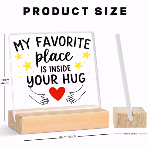 Acryltafel „my favorite place“ als Geschenkidee