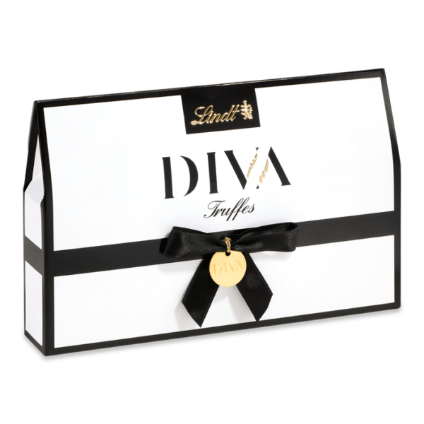 DIVA Pralinés Trüffel Clutch 114 g – edle Trüffelpralinen in Geschenkverpackung