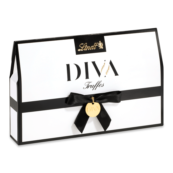 DIVA Pralinés Trüffel Clutch 114 g – edle Trüffelpralinen in Geschenkverpackung