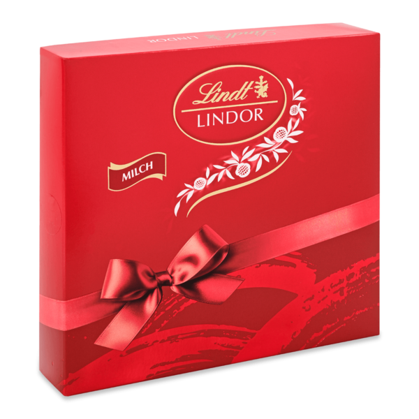 Lindt LINDOR Präsent Milch Klassik 187 g – feine Schokoladenkugeln Geschenkbox