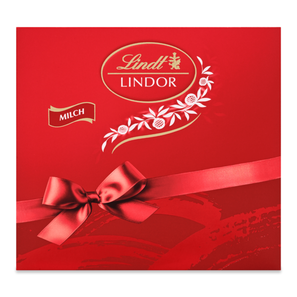 Lindt LINDOR Milch Klassik – Präsentbox mit Milchschokolade