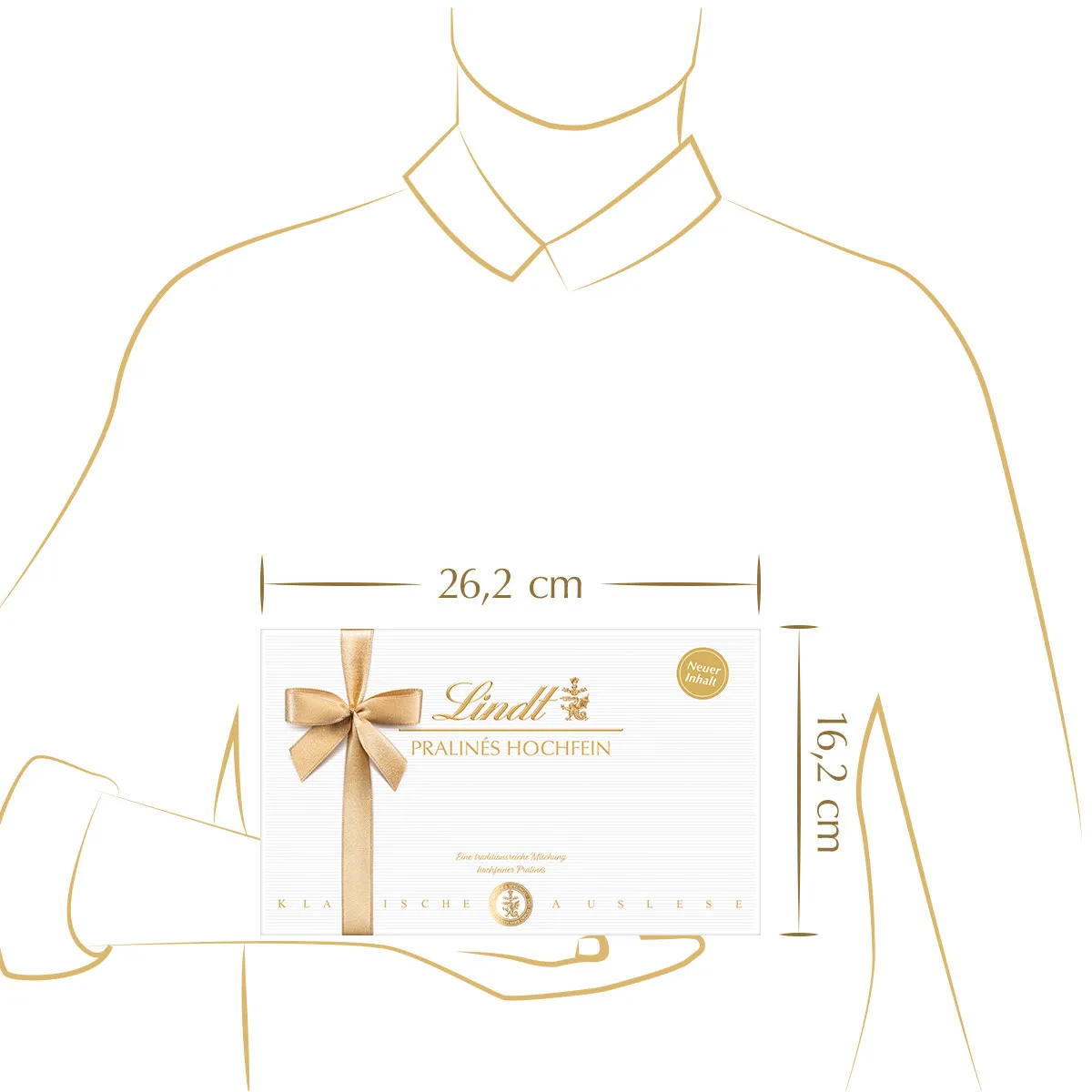 Lindt Pralinés Hochfein 200 g – edle Schokoladenpralinen Geschenkbox