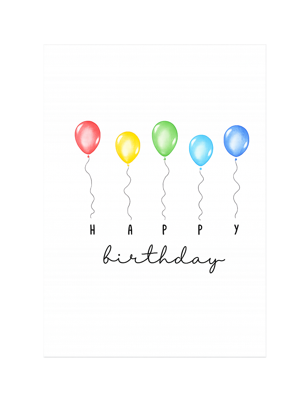 Grußkarte "Happy Birthday" 1