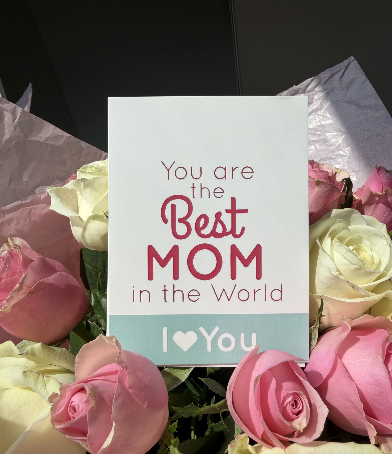 Grußkarte „Best Mom in the world“